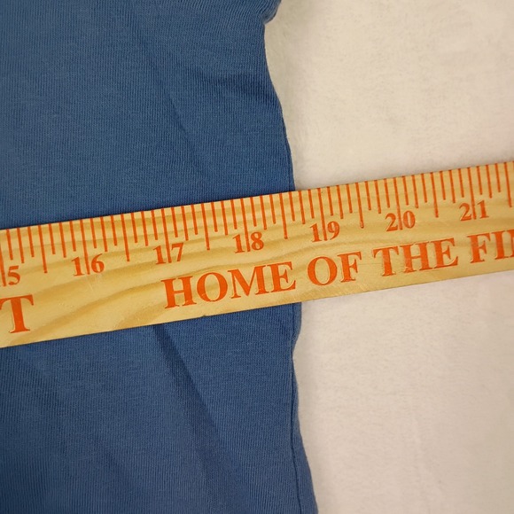 Life is Good Womens Crusher Long Sleeve Christmas Tree Graphic Tee Blue Medium - Picture 7 of 9